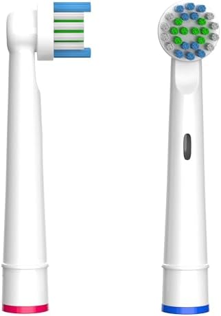 Replacement Heads Compatible with Oral B Braun Electric Toothbrush - DuPont Soft Bristles Tooth Brush for Gentle Gum Care, Pack of 16