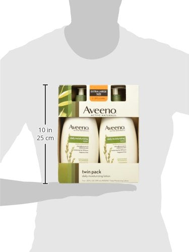 Aveeno Daily Moisturizing Lotion | 2-Pack | 20 Fl Oz Pump | Hydrating