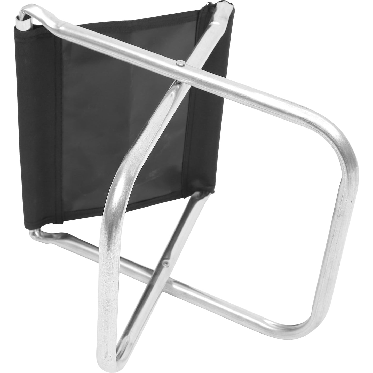 TAILTOSS Portable Folding Chair for Fishing Camping with Carry Bag Made of Aluminum Alloy and Black PVC Cloth 100kg