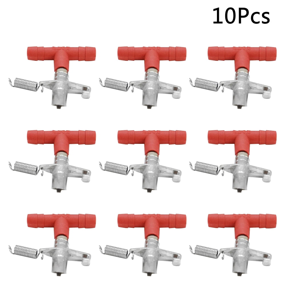 10 PCS Rabbit Drinking Equipment Small Animal Water Dispenser No-leak Rabbit Waterer Quail Waterer Rabbit Cage Drinker