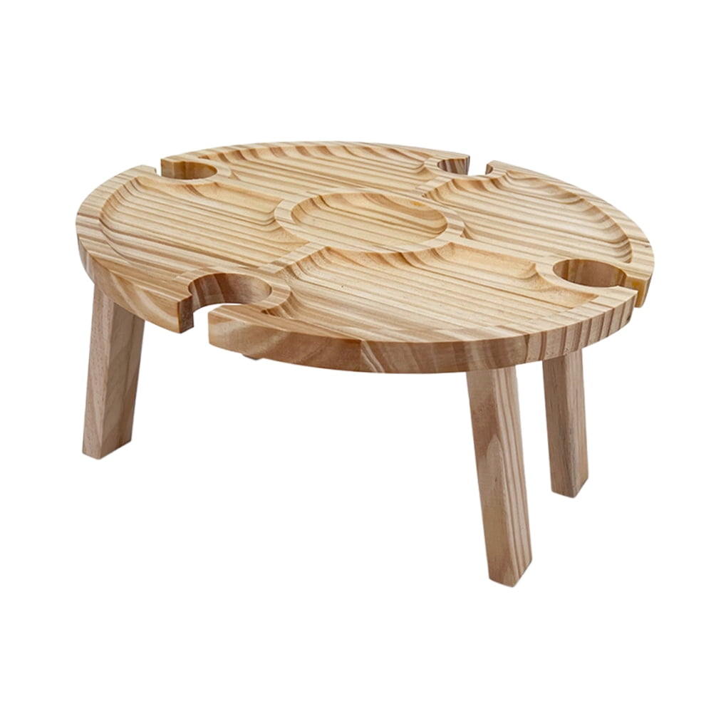 PAMINGONO Foldable Table Beach Picnic Table Wood 1Pcs for Beach