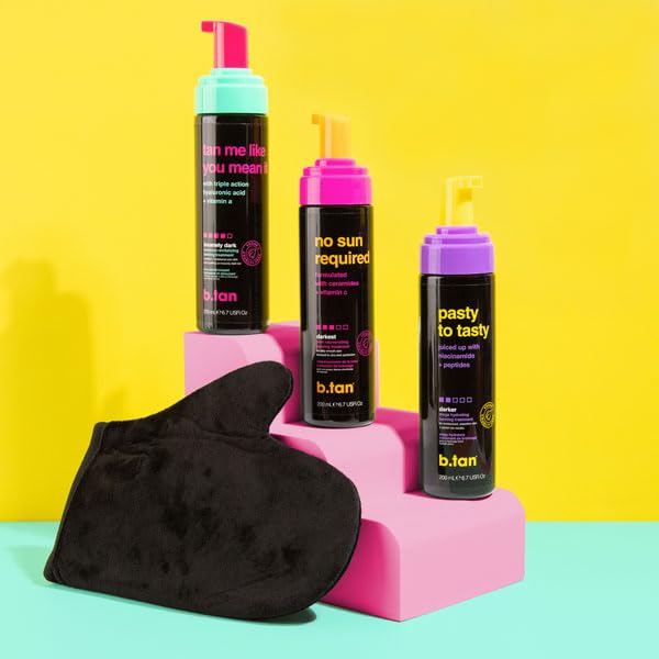 Dark Self Tanner Mousse | 1-Hour Express Bronzing Foam for Face & Body
