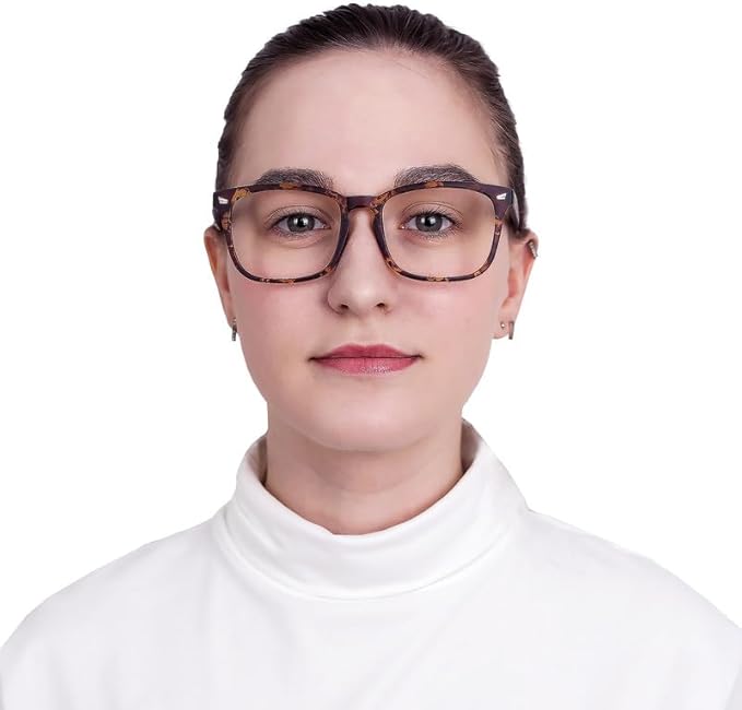YEIN Bifocal Reading Glasses with Blue Light Blocking Lenses, Bifocal Reader for Women and Men, Vintage Square frame with Spring Hinge (+0.00/+1.25 magnification)