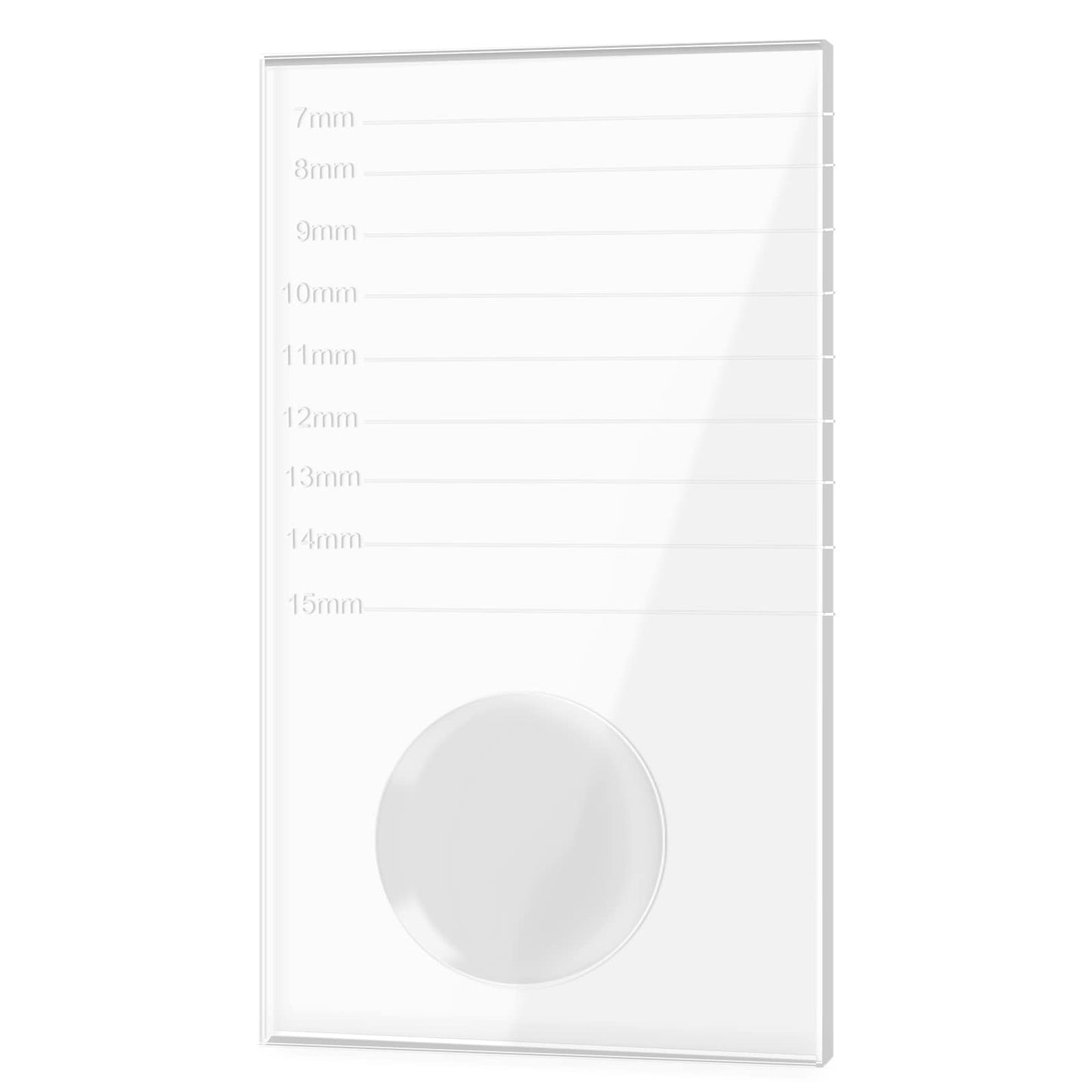 G2Plus Glass False Lash Holder, 4'' X 2'' X 0.4''Lash Pallet For Lash Extensions, 2-In-1 Crystal False Lashes Adhesive Glue Pall