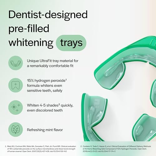 Opalescence GO 15 Whitening Bundle - (7 Treatments) Hydrogen Peroxide Prefilled Whitening Trays and Travel Sensitive Whitening Toothpaste 1 Oz - Mint Flavor- 6288-1T