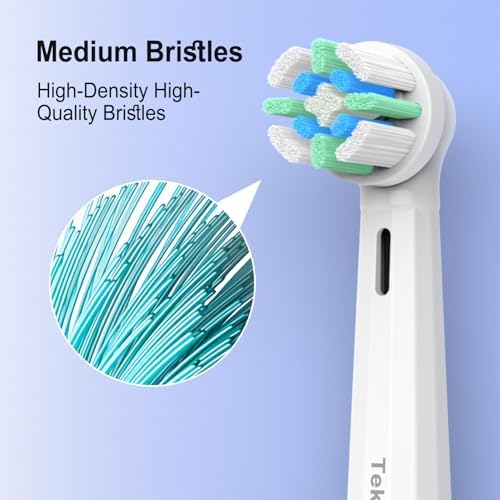 Toothbrush Replacement Heads Compatible with Oral B iO Electric Toothbrush, for iO 2 3 4 5 6 7 8 9 10 Series Toothbrush Head Refill, Pack of 6 White