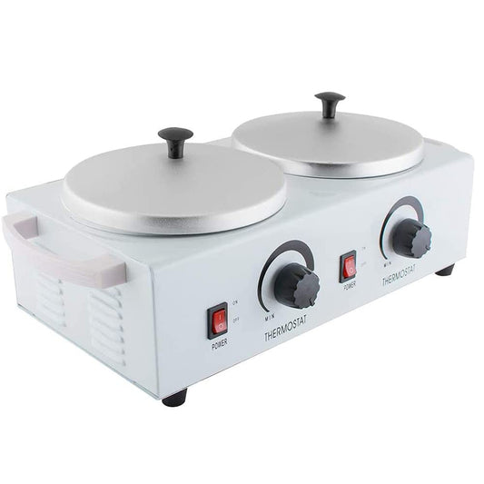 Lolicute Double Wax Warmer,Double Wax Warmer Professional Electric Heater Dual Hard Hot Facial Skin Equipment Spa 110V Usa Shipp