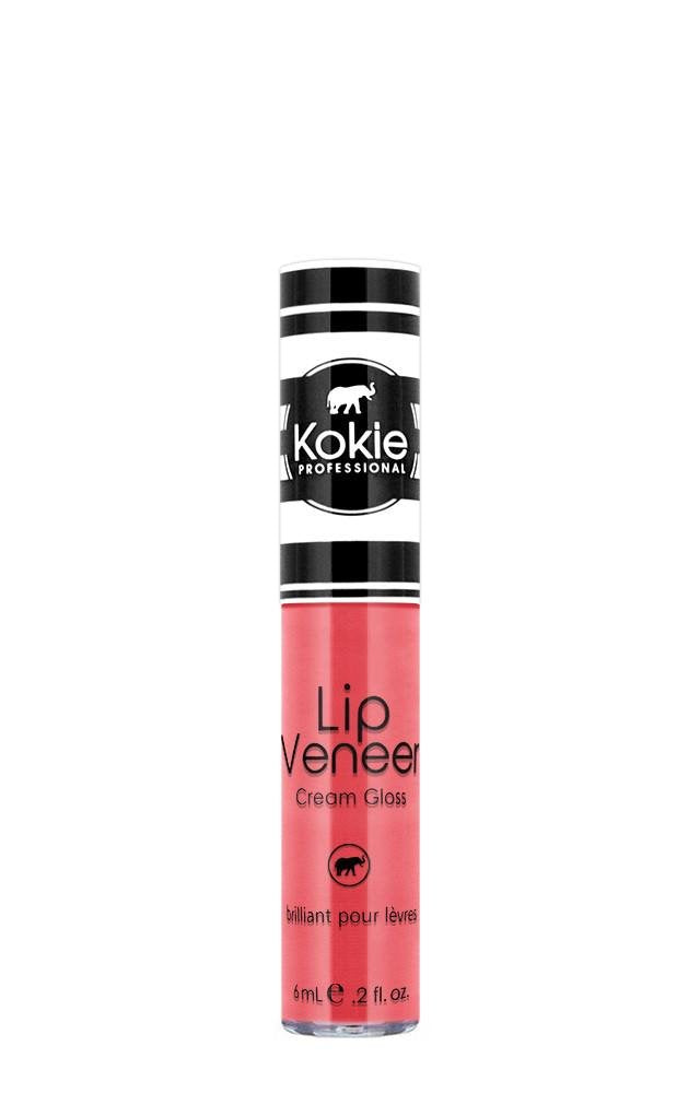 Kokie Cosmetics Lip Veneer Cream Lip Gloss, Tickled Pink, 0.2 Fluid Ounce