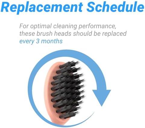 Replacement Brush Heads for Burst Original & Pro Sonic Electic Toothbrushes, 5 Count with Travel Covers, Rose Gold for Adults