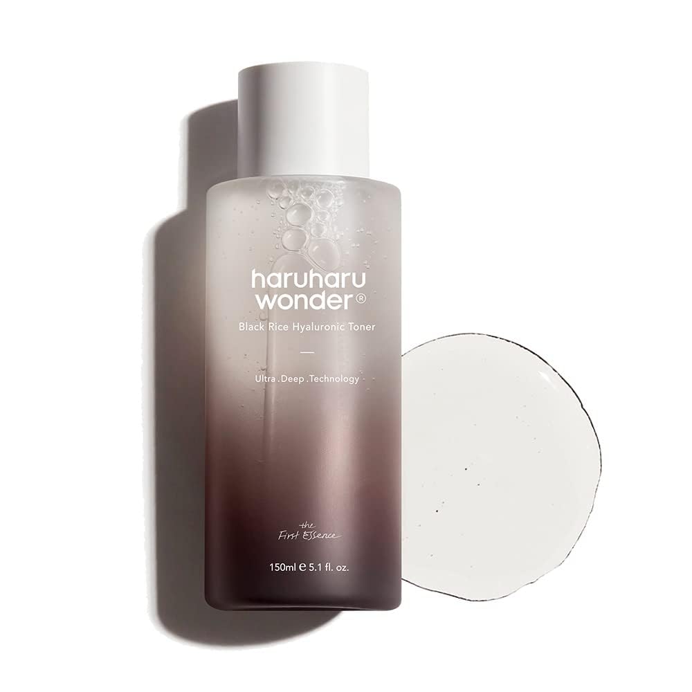 Haruharu Wonder Black Rice Hyaluronic Toner 5.1 fl.oz / 150ml | Face Moisturizer, Facial Toner for All Skin Types | Vegan, Cruel
