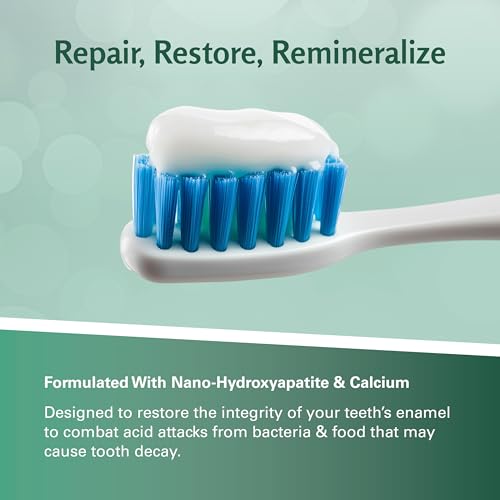 M3 Naturals Fluoride Free Nano Hydroxyapatite Toothpaste, Remineralizing & Whitening Formula for Sensitive Teeth, Promotes Healthy Gums and Fresh Breath, 4.23 OZ (120 G) 3 Pack