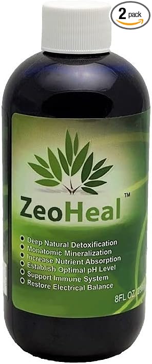 ZeoHeal - Humic and Fulvic Acid Mineral Supplement 8 Fluid Ounce (2-Pack)