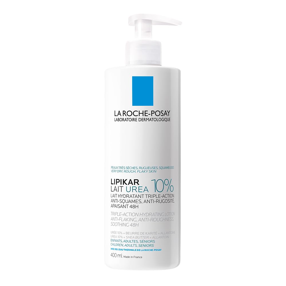 La Roche-Posay Lipikar Urea 10% Roughness Smoothing Lotion | Body Lotion For Dry Skin With 10% Urea + Shea Butter + Allantoin |