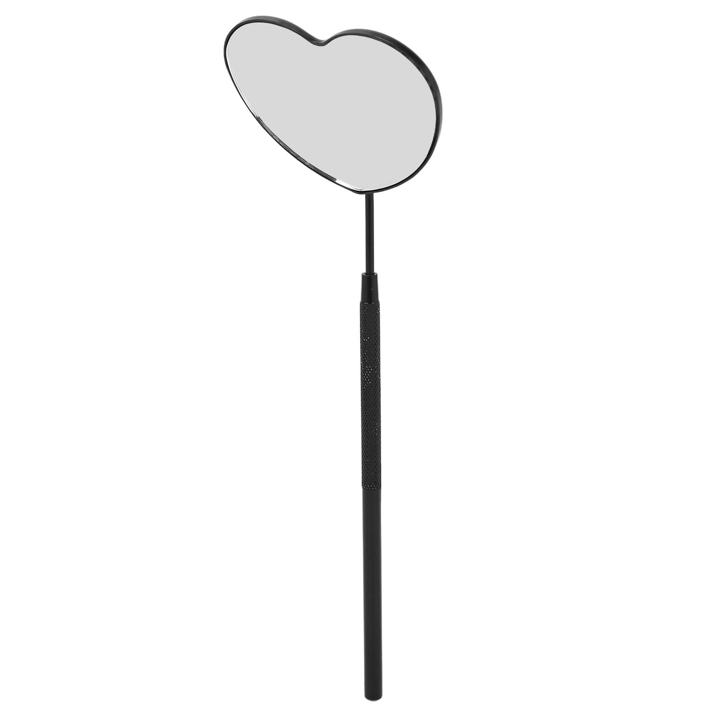 Pssopp Lash Mirror Eyelash Extension Mirror Eyelash Makeup Mirror Heart Shaped Lash Mirror Professional Portable Stainless Steel