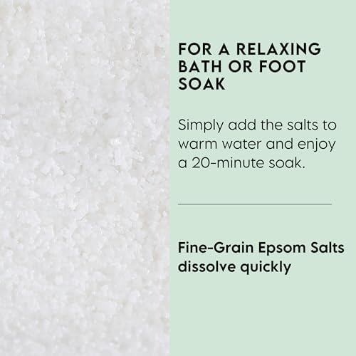 Epsoothe 5 Lbs Jar Epsom Salt Bath & Foot Soak and Scrub | Pure & Natural Magnesium Sulfate USP | Soothes Muscles & Joints, Enhances Well-Being