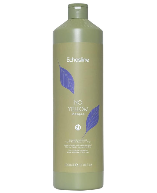 Echosline Anti-Yellow Hair Shampoo Neutralizes Brassy Tones - 1000 Ml. / 33.8 Fl.Oz.