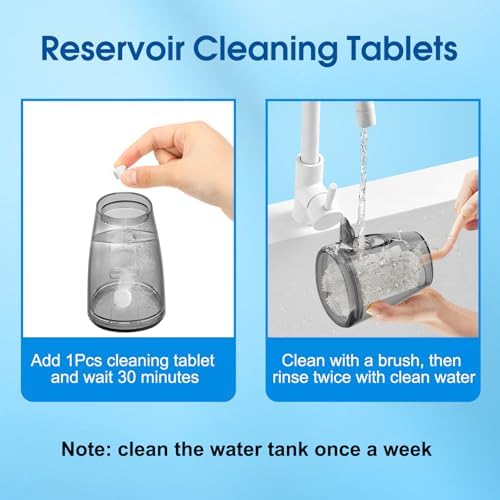 Water Flosser for Teeth, 300ML Cordless Oral Irrigator Rechargeable Dental Flosser Picks with 5 Modes 5 Jet Tips,IPX7 Waterproof Teeth Cleaner for Braces Gum Care, Home Travel Use
