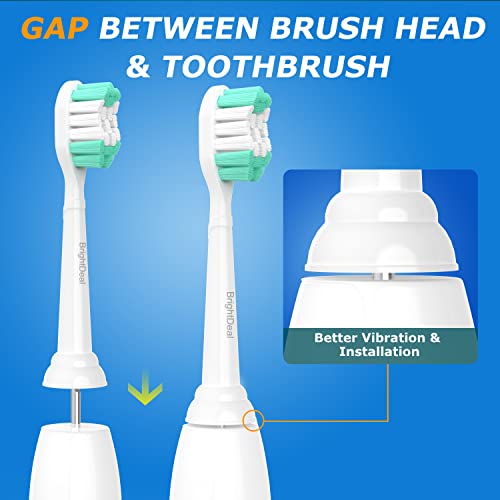 Replacement Toothbrush Heads for Philips Sonicare ProtectiveClean 4100 5100 6100 DailyClean DiamondClean EasyClean PowerUp Plaque Control Gum Health C2 G2 HX6817/01 HX6857/11 White, 4 Pack