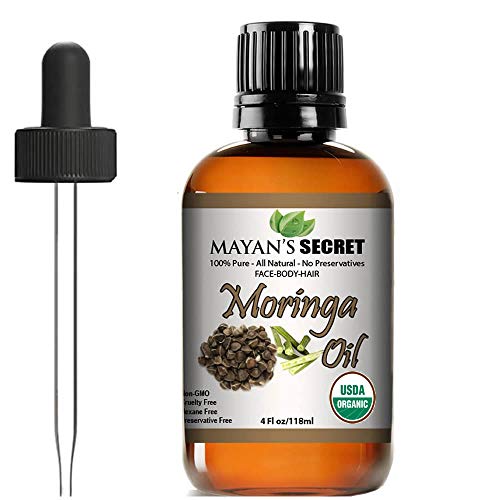 Organic Moringa Energy Oil 100% Pure Moringa Seed Oil from Rejuvenate Dull Skin - Great for Hair and Face, Botanical Anti-aging