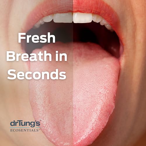 DrTungâ€™s Stainless Tongue Scraper - Tongue Cleaner for Adults, Kids, Helps Freshens Breath, Easy to Use Comfort Grip Handle, Comes with Travel Case - Stainless Steel Tongue Scrapers (2 Count)
