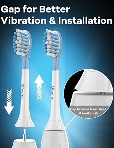 Replacement Toothbrush Heads for Philips Sonicare ProtectiveClean C3 G3 W3 C2 4100 9044, White, 8 Packs