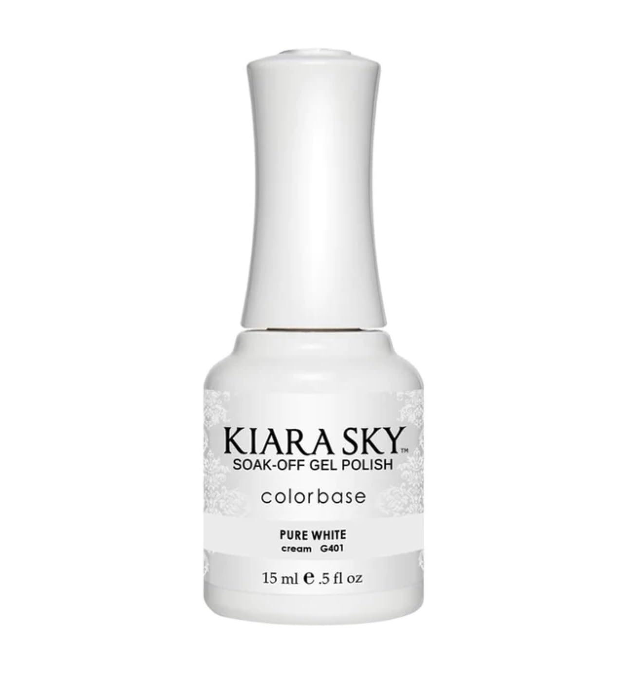 Kiara Sky Professional Nails Soak Off Led Uv Gel Polish - Pure White G401