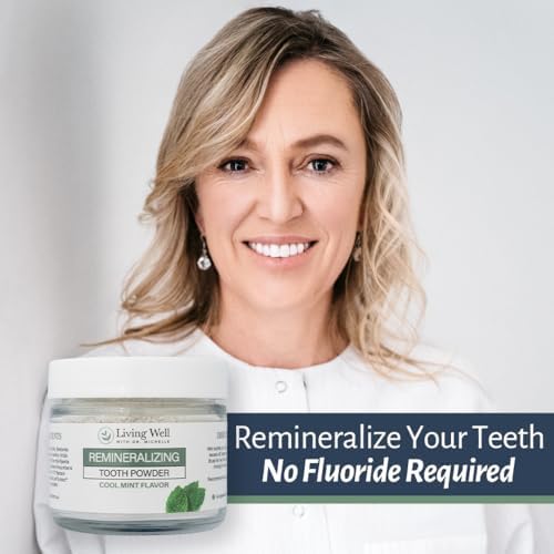Remineralizing Tooth Powder | Fluoride-Free Hydroxyapatite Formula | Supports Enamel Strength & Oral Wellness | Safe, Clean Ingredients | Cool Mint Flavor