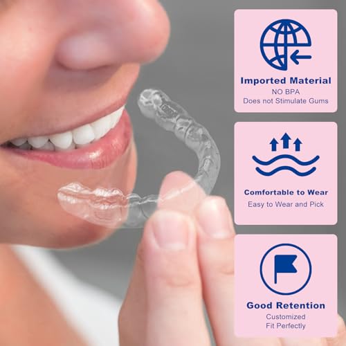 Teeth Retainer for Upper and Lower Teeth - Clear, Comfortable, BPA-Free, Durable, Easy to Use, Ideal for Teeth Retention after Braces, for Adults and Teens