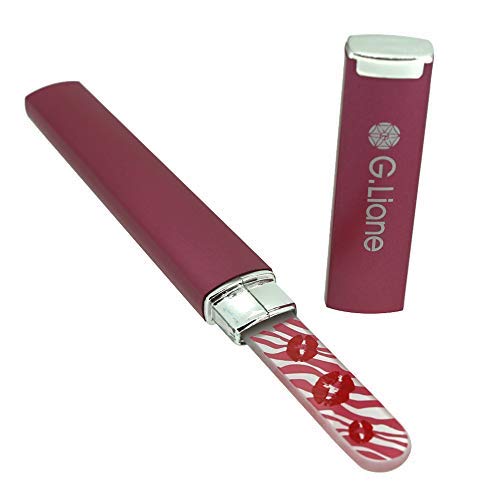 G.Liane Premium Glass Nail File With Case Professional Crystal Fingernail Files Perfect Manicure Set For Women Men Kids Nail Car