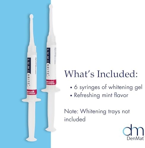 Teeth Whitening Gel 32% 6 Syringe Pack Whitening Oral Care