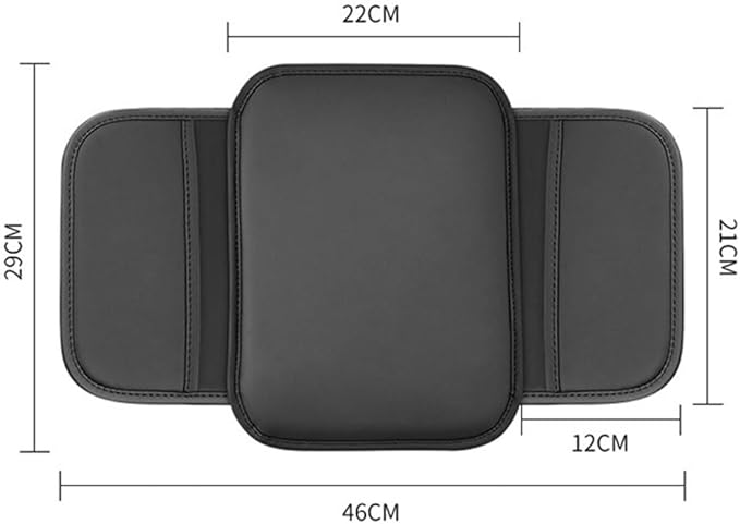 Arm Rest Pad Car for VW Routan 2008-2013, Car Center Console Cover Car Armrest Cushion Armrest Box Pad Car Accessories,Brown