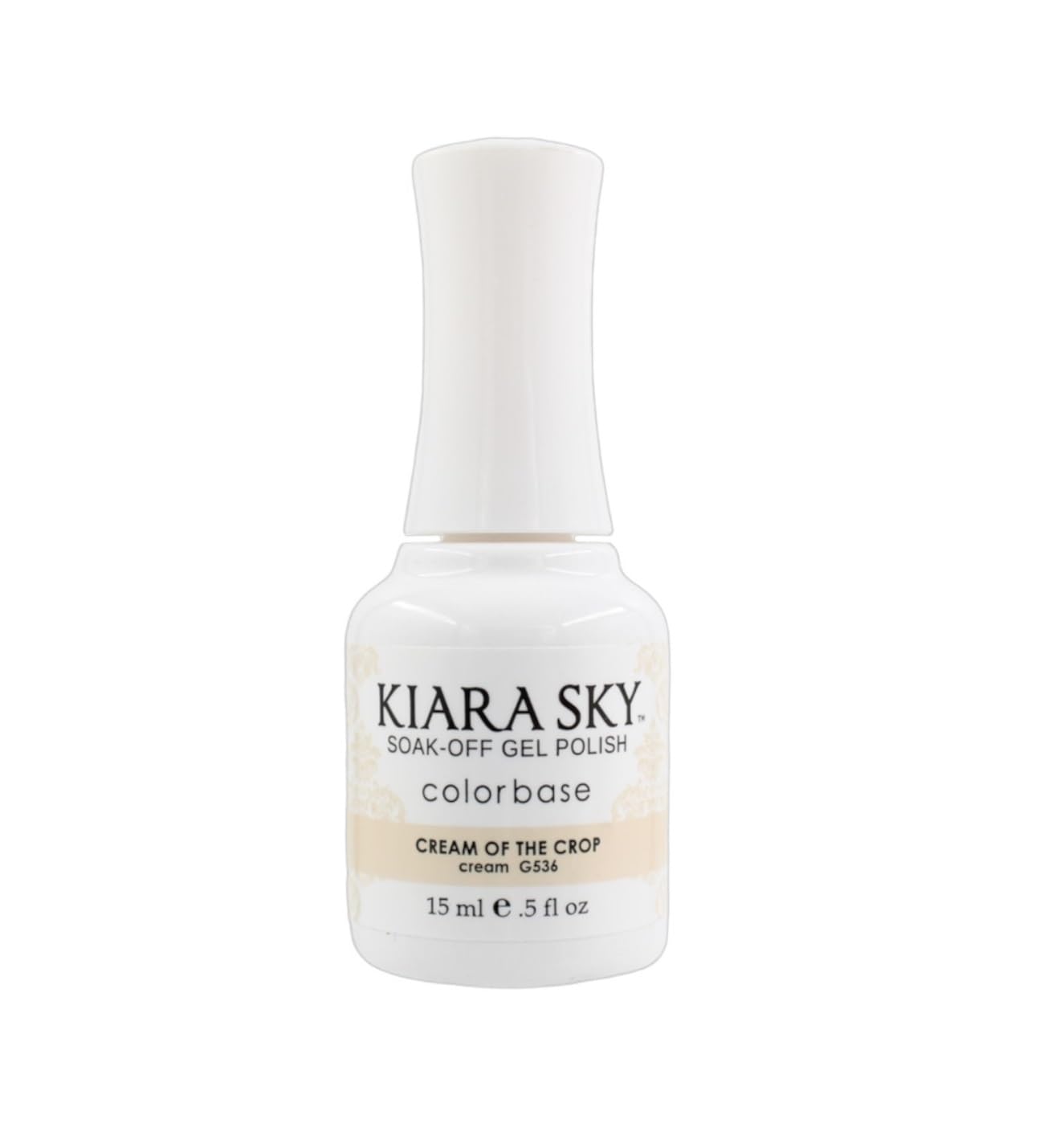 Kiara Sky Professional Nails Soak Off Led Uv Gel Polish - Cream Of The Crop - Perfect Cover Cream Natural Pink Tinted Beige