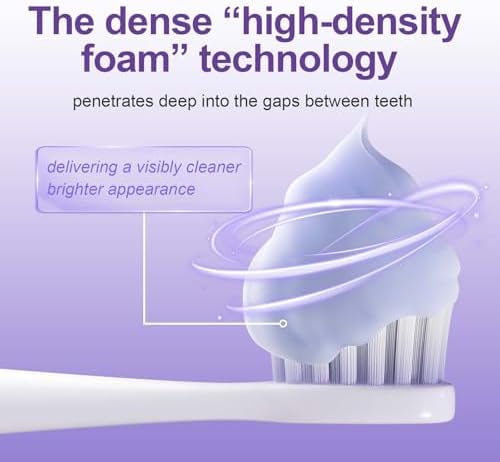 Miss Magic Purple Luxe Whitening Toothpaste – Fluoride Free,Color Correcting,Probiotic Oral Care,Fights Stains,Freshens Breath,Brightens Yellow Teeth,Supports Enamel Health 4.3oz
