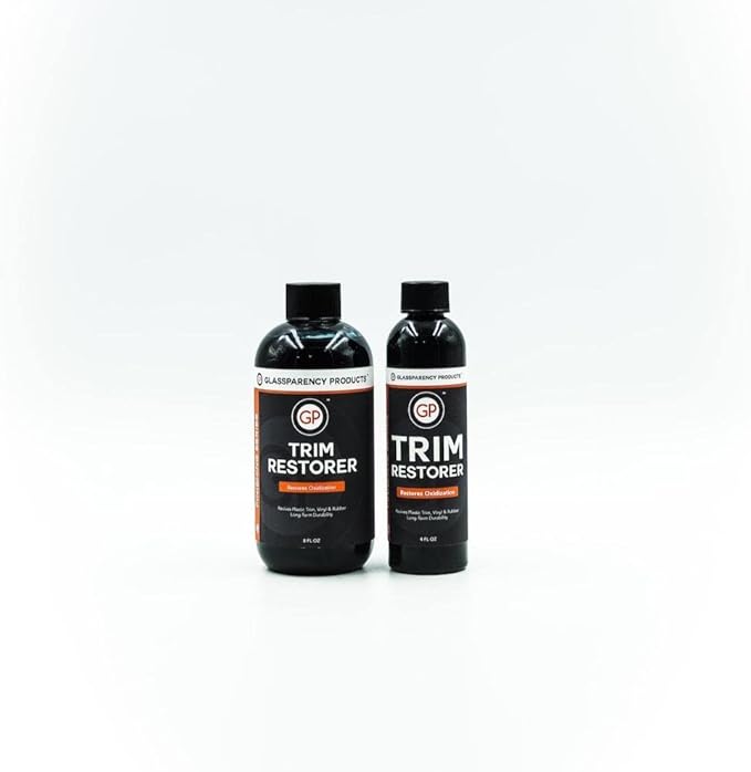 GlassParency Trim Restorer (16 oz.) Restore & Protect Dull and Faded Exterior Plastic, Rubber, and Vinyl Trim Back to Black