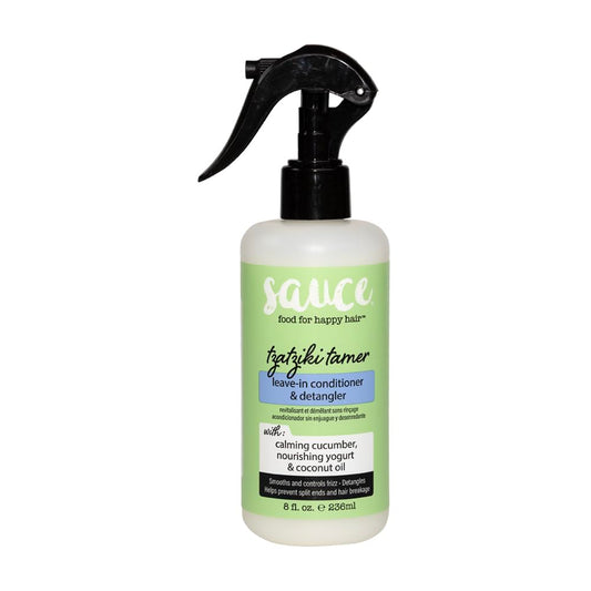 Sauce Beauty Tzatziki Leave In Conditioner And Detangler Spray - Leave In Conditioner For Curly Hair, Oily & Damaged Hair - Smoo