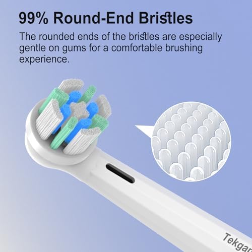 Toothbrush Replacement Heads Compatible with Oral B iO Electric Toothbrush, for iO 2 3 4 5 6 7 8 9 10 Series Toothbrush Head Refill, Pack of 6 White