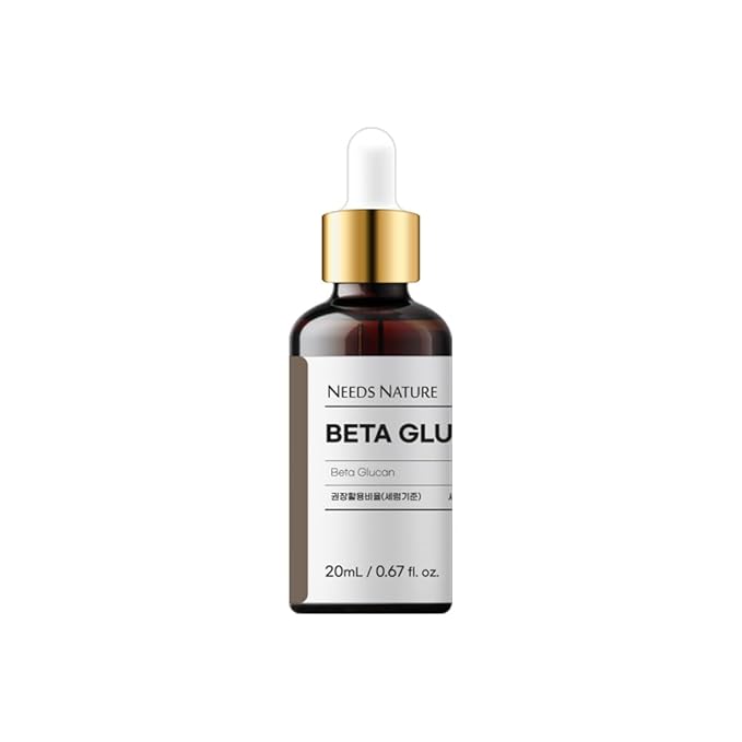 NEEDS NATURE DIY Serum Korean Skincare for Dry, Sensitive Skin (20ml, Beta-Glucan)