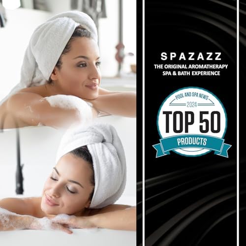 Spazazz Rx Stress Therapy Natural Spa & Bath Salt Aromatherapy Crystals- 2 Pack 19oz De-Stress - Calming & Relaxing Natural Aroma & Magnesium Mineral Bathing Salts - Safe for Your Hot Tub