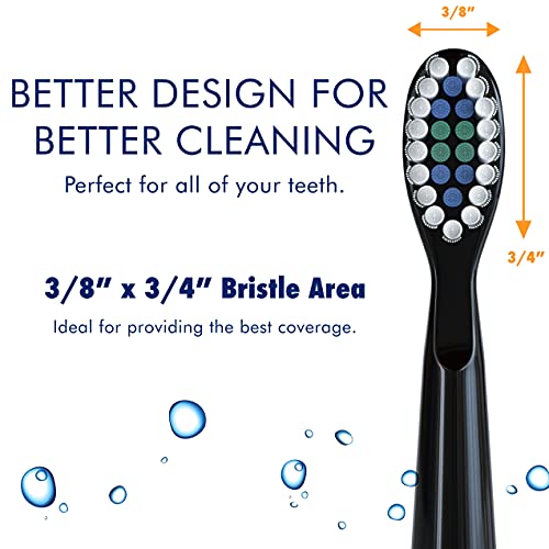 Duo Rechargeable Electric Toothbrush Set - with 14 Brush Heads, 3 Modes, Smart Auto-Timer, Charging Dock Holder - Dual Handle Electric Tooth Brush for Adults & Kids, Black and White