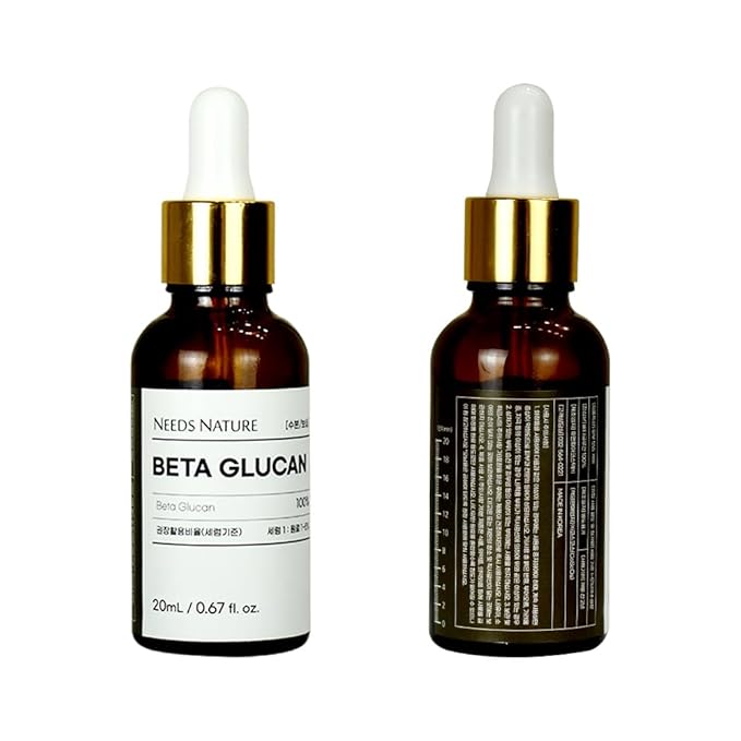 NEEDS NATURE DIY Serum Korean Skincare for Dry, Sensitive Skin (20ml, Beta-Glucan)