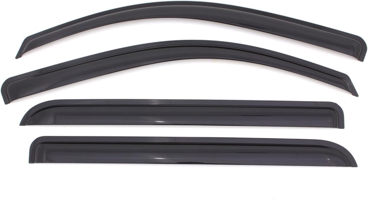KPY Window Visor Compatible with Chevrolet Chevy Traverse 2009-2017, 4PC Rain Guard Side Window Vent Deflectors Tape-On Style, 2009 2010 2011 2012 2013 2014 2015 2016 2017