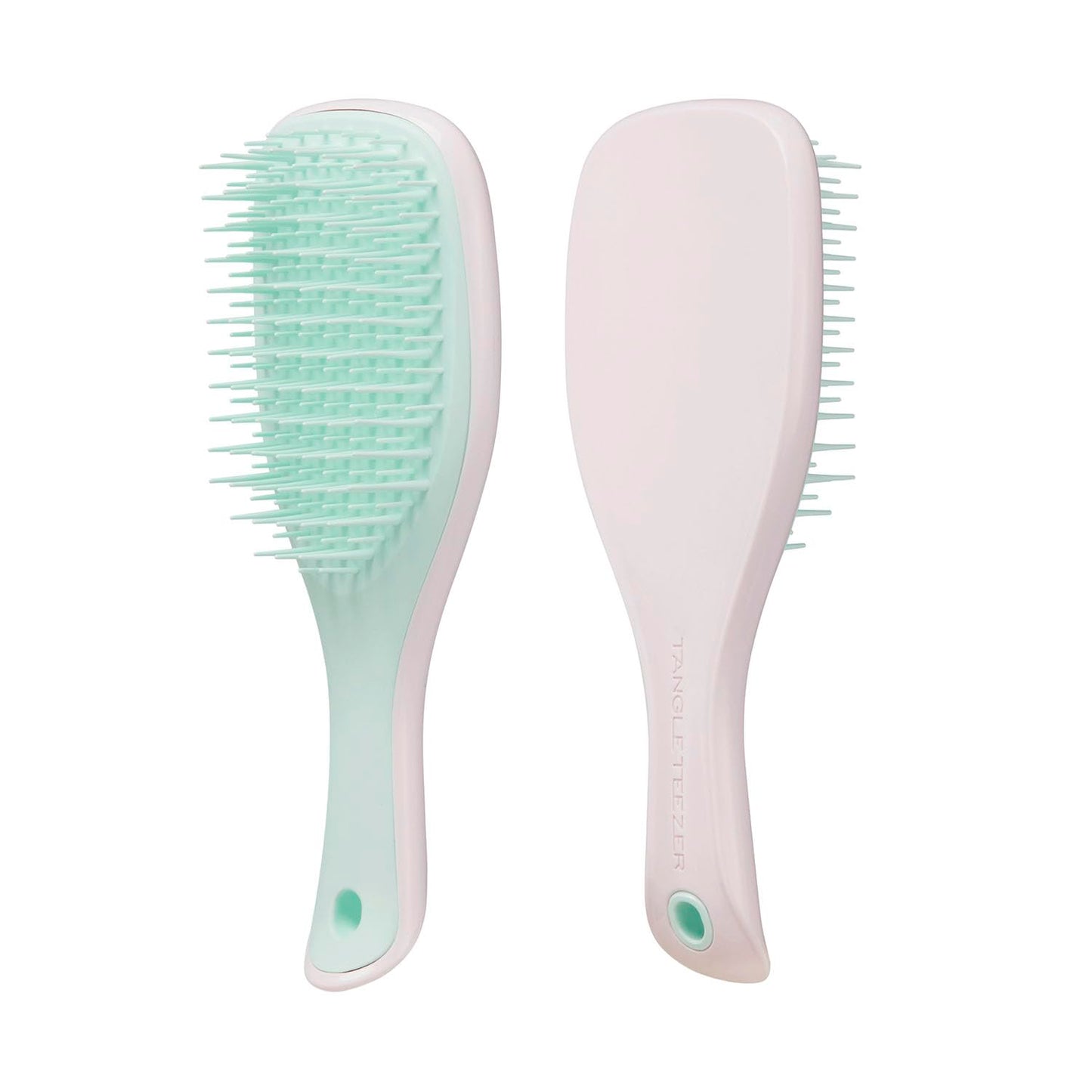 Tangle Teezer The Mini Ultimate Detangling Brush, Dry And Wet Hair Brush Detangler For Traveling And Small Hands, Marshmallow Du