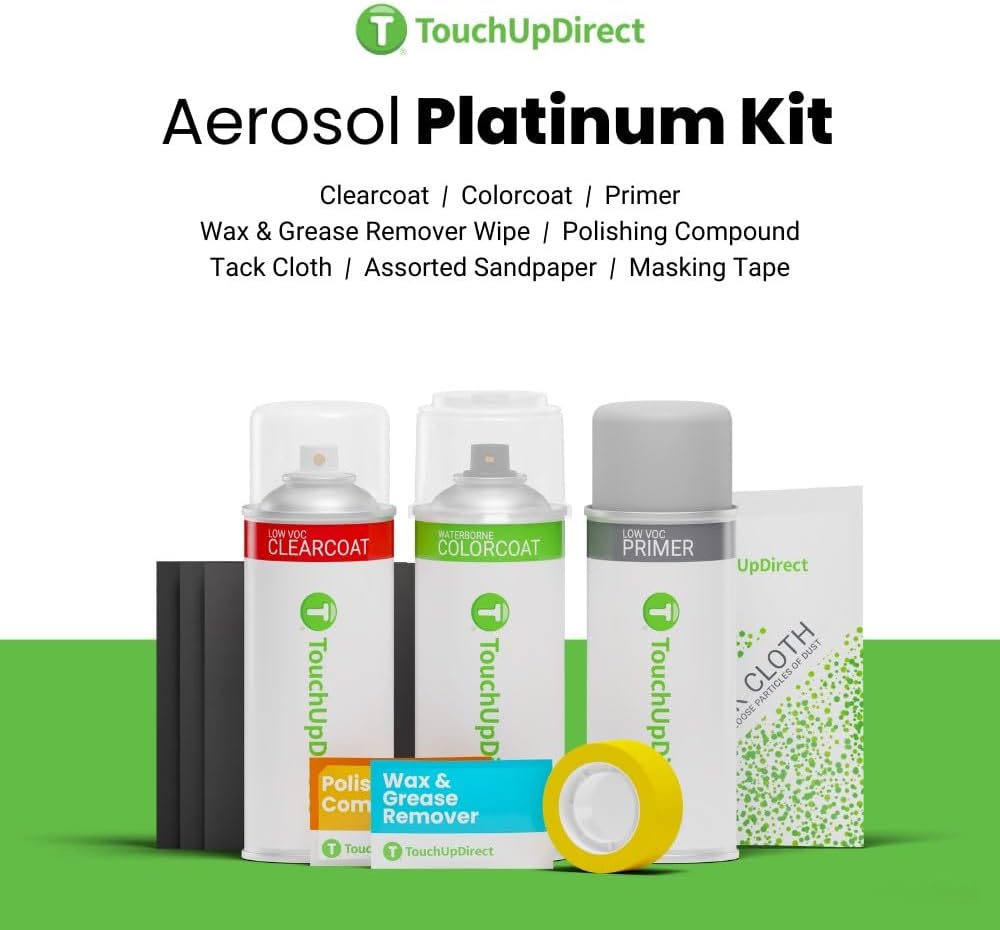 TouchUpDirect 089 Wind Chill Pearl Compatible with Toyota Exact Match Touch Up Paint Aerosol - Platinum Kit