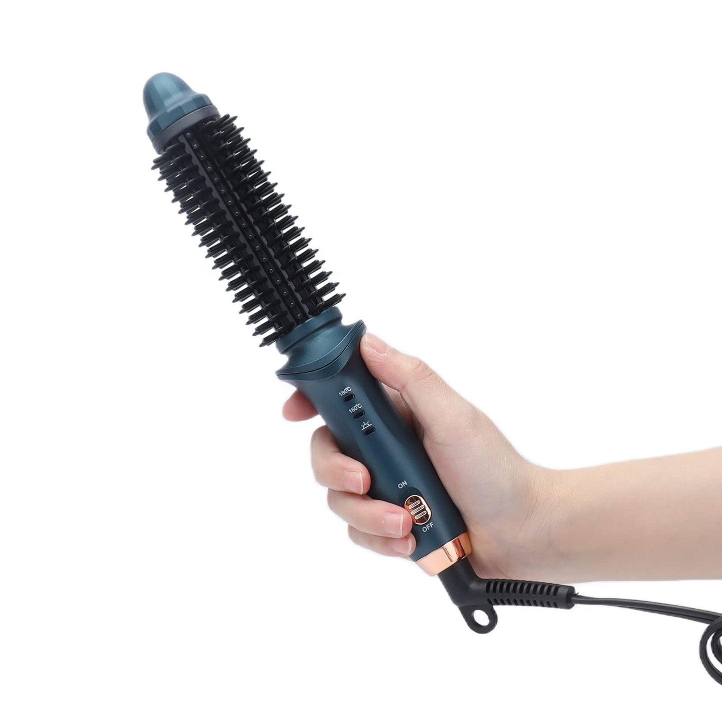 Curling Iron, Smart 2 in 1 Thermostatic Straight Curly Hair Dual Purpose Curling Brush Portable for Home for Beauty Center