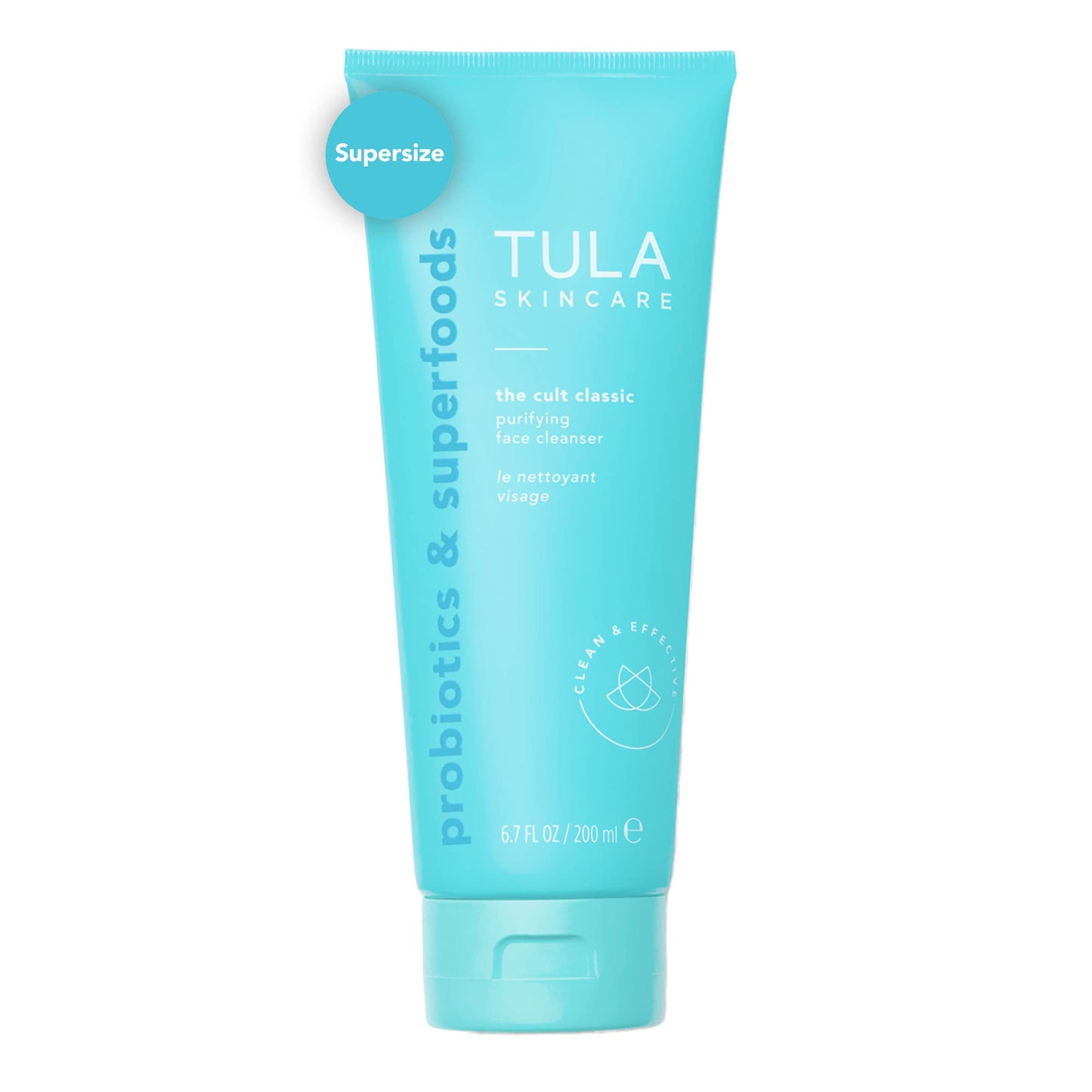 TULA Skin Care Cult Classic Purifying Face Cleanser - Supersize, Gentle and Effective Face Wash, Makeup Remover, Nourishing and