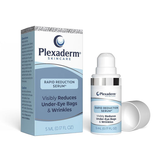 Plexaderm Rapid Reduction Eye Serum - 0.17 Fl Oz, Reduces Under-Eye Bags, Dark Circles, Wrinkles & Fine Lines Instantly, Anti-Aging Remover