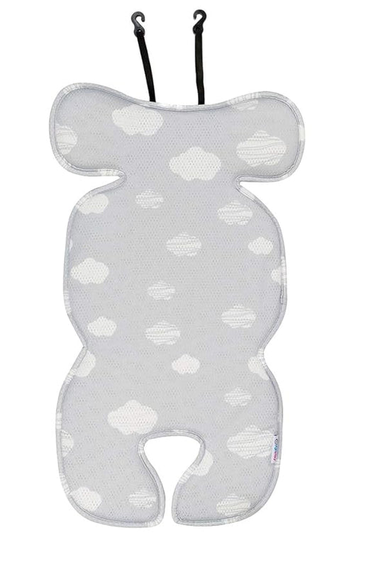 Stroller Liner Cool Seat Cover | Pad| Insert for Universal Car Seat & Stroller - (Toddler Cloud 3D Mesh Handmade)