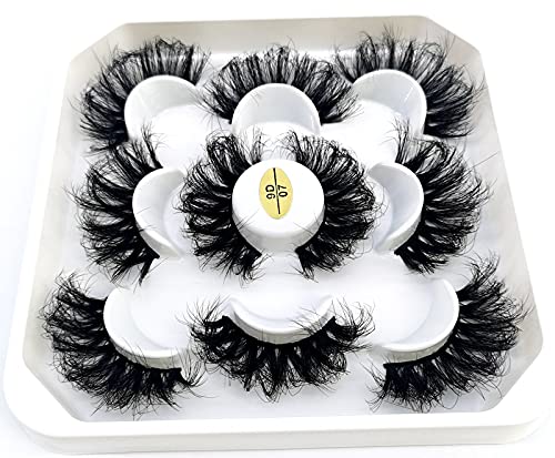 Hbzgtlad New 5 Pairs 25 Mm 3D Mink Lashes Bulk Faux With Custom Natural Mink Lashes Pack Short Wholesales Natural False Eyelashe