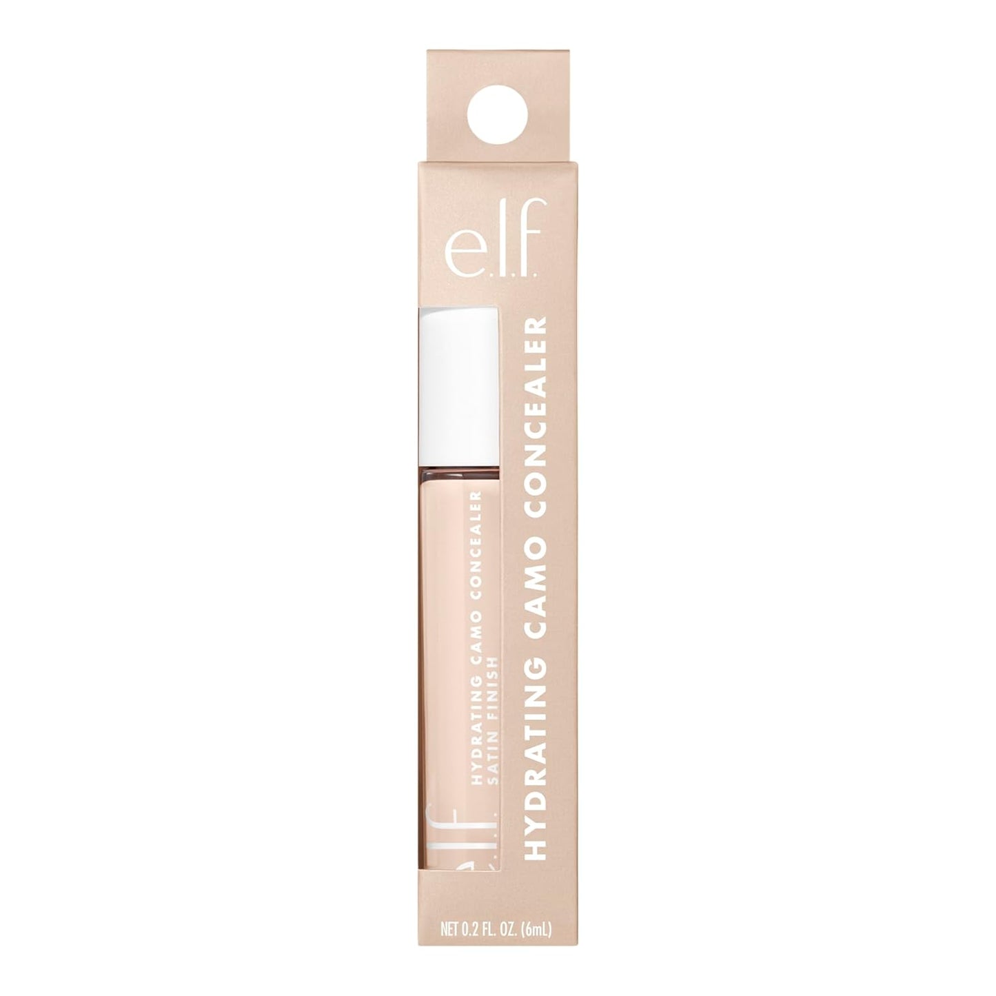 e.l.f. Hydrating Camo Concealer | Full-Coverage, Satin Finish | Vegan, Rich Chocolate