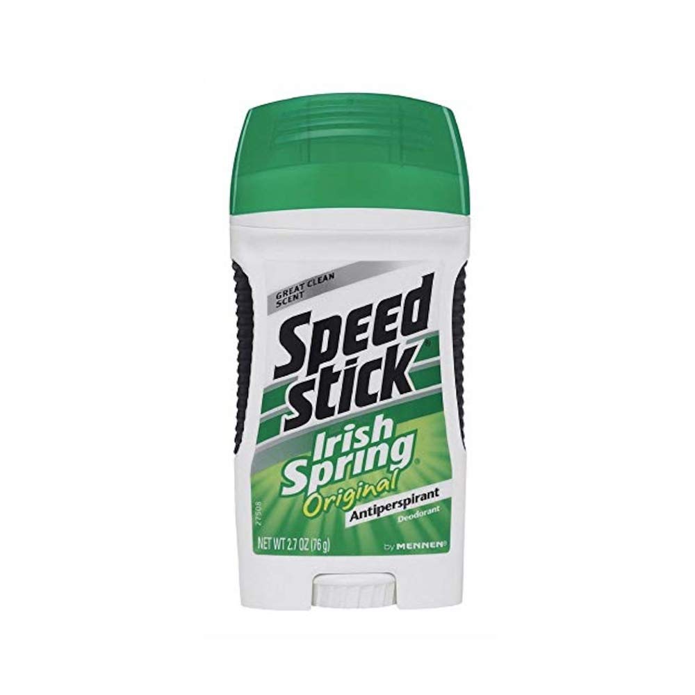 Speed Stick Original Antiperspirant & Deodorant, Irish Spring 2.70 Oz (Pack Of 9)